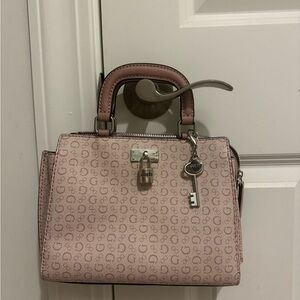 light pink guess purse/ crossbody bag